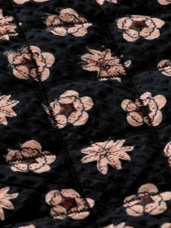 Belted Printed Quilted Mini Skirt