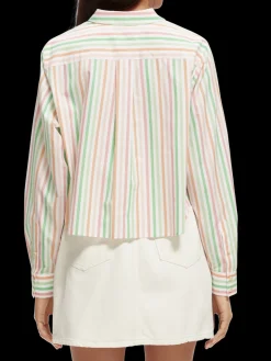 Boxy Fit Cropped Organic Cotton Shirt
