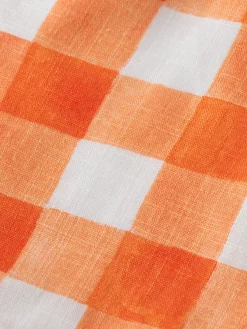 Checked High-Rise Wide Leg Shorts
