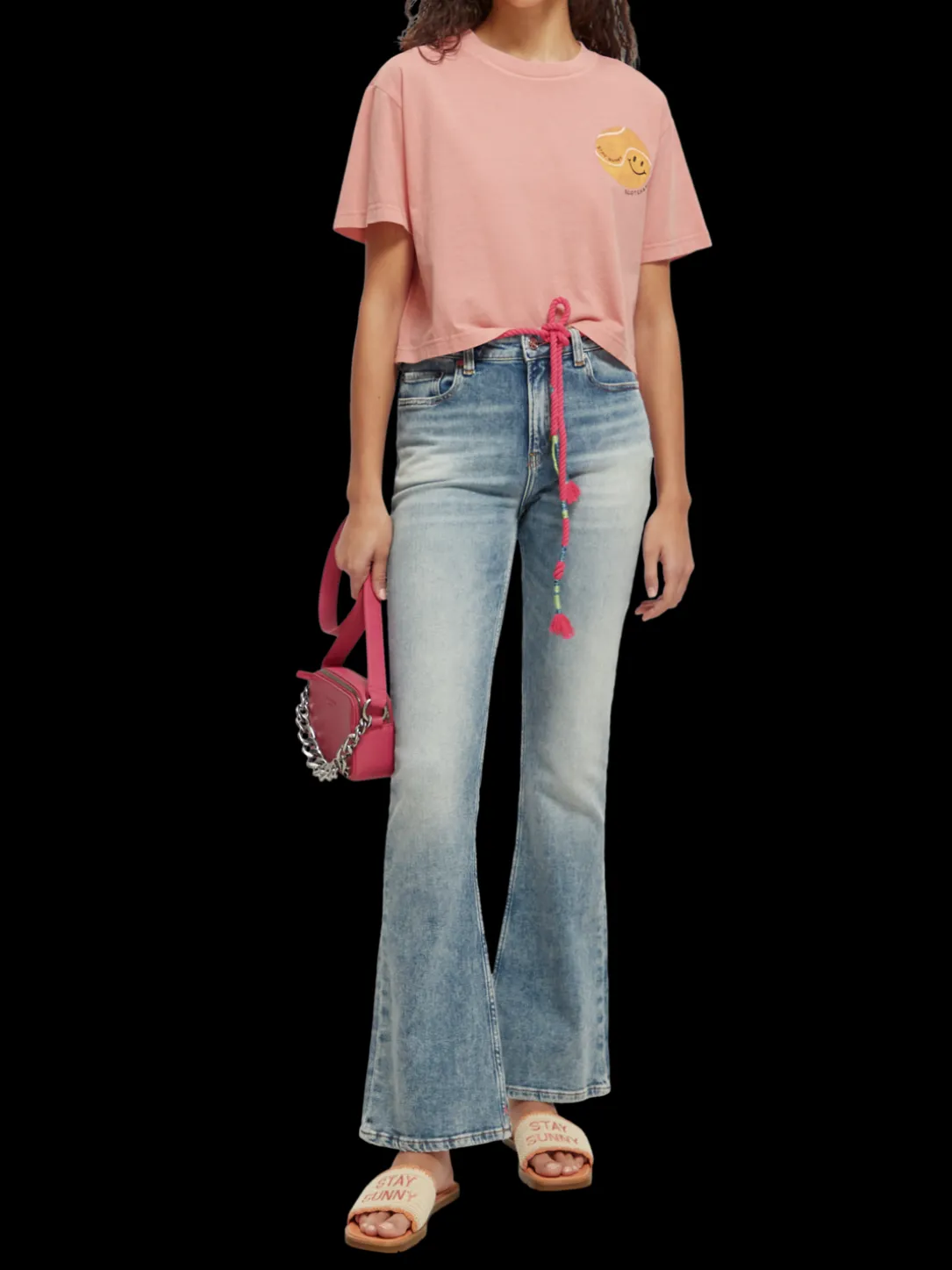 Cropped Organic Cotton Artwork Shirt