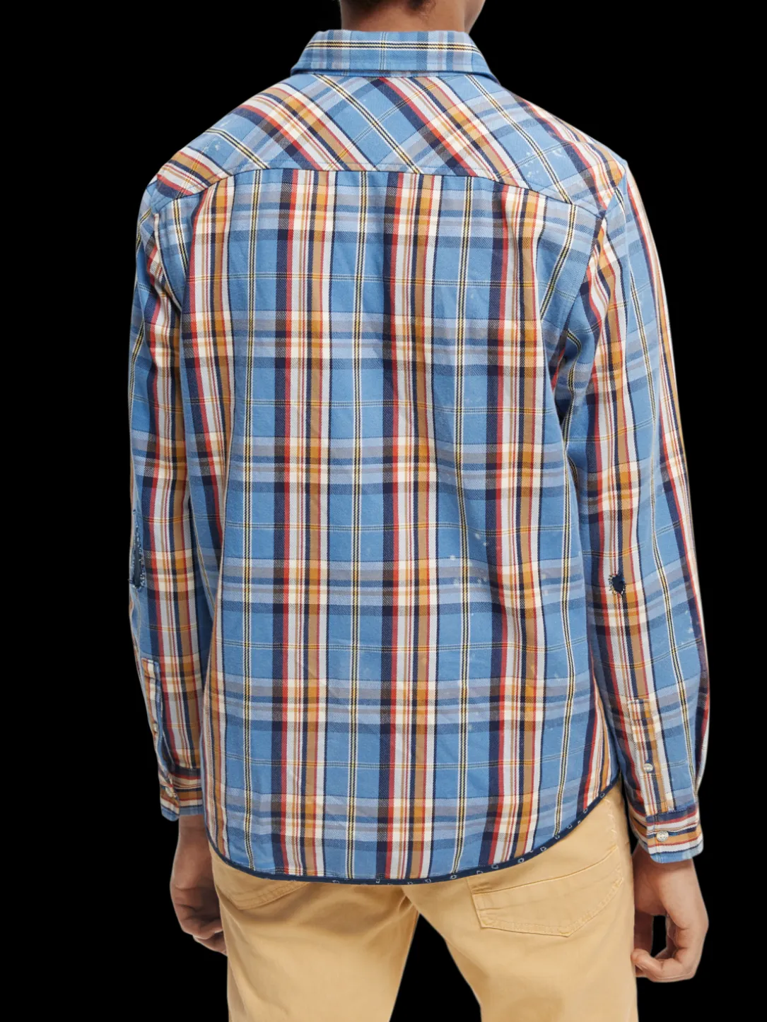 Distressed Regular-Fit Flannel Checked Shirt