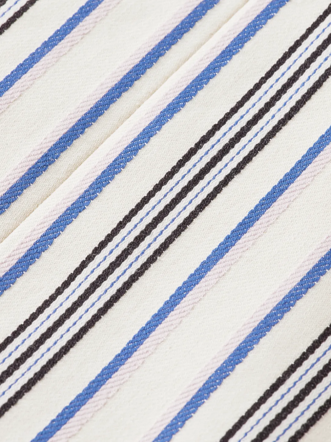 Double-Breasted Striped Blazer