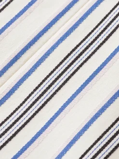 Double-Breasted Striped Blazer