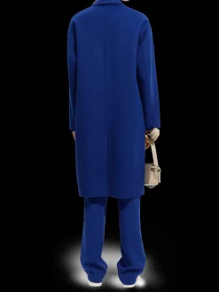 Double-Breasted Wool-Blended Coat