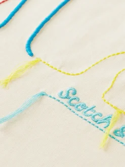 Embroidered Artwork T-Shirt