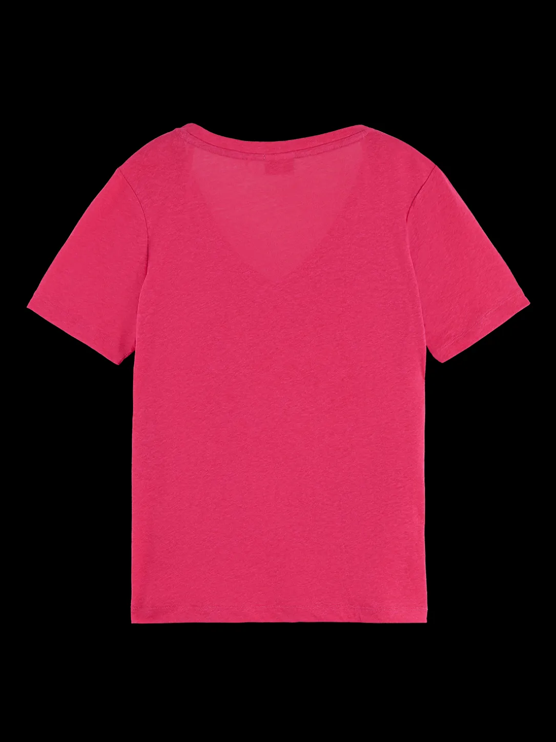 Embroidered Detail V-Neck T-Shirt