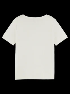 Embroidered Detail V-Neck T-Shirt