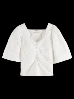 Flutter Sleeved Organic Cotton Top