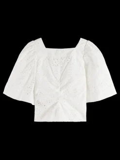 Flutter Sleeved Organic Cotton Top