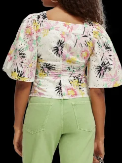 Flutter Sleeved Organic Cotton Top