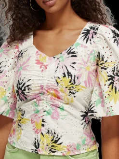 Flutter Sleeved Organic Cotton Top