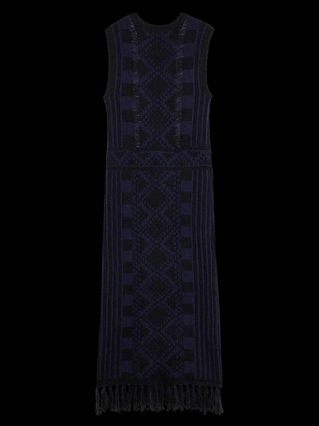 Fringe Hem Knitted Dress