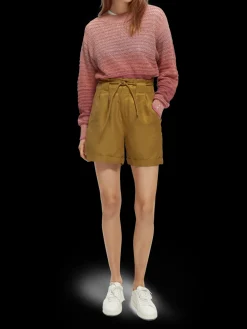 High Rise Mini-Length Shorts
