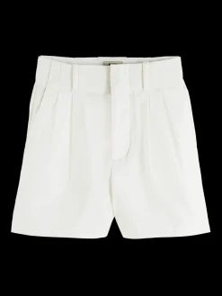 High-Rise Pleated Shorts