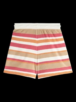 High-Rise Striped Shorts