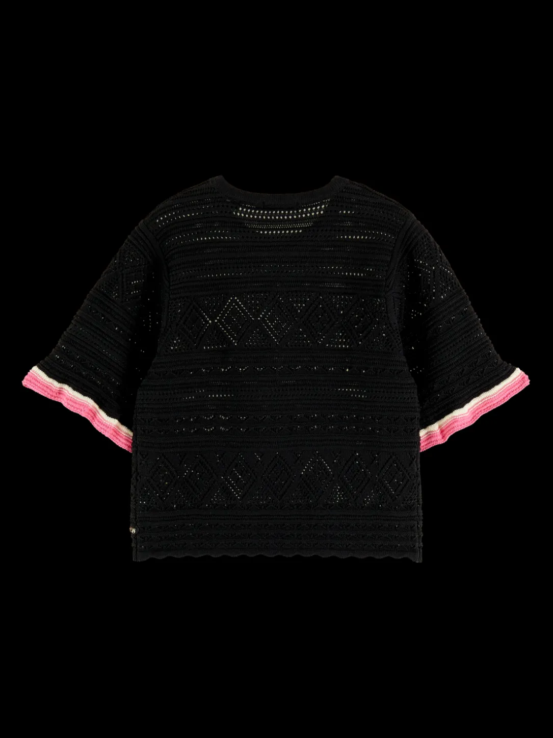 Knitted Pointelle Crop Top