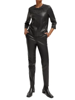 Leather Biker Pants