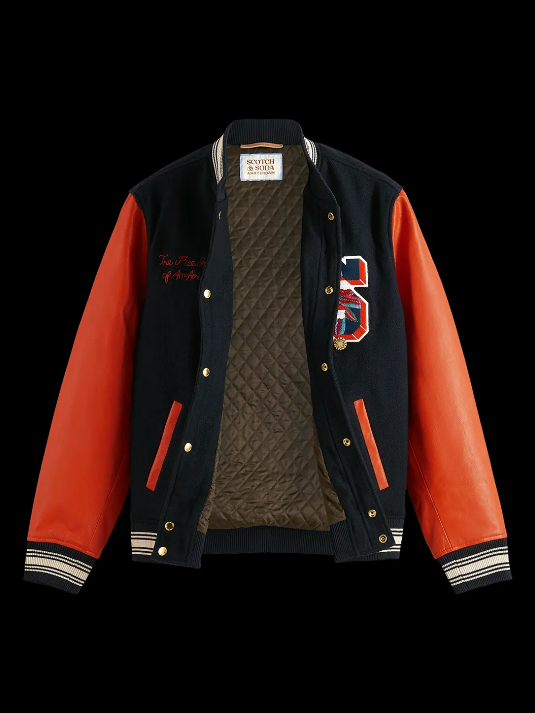 Leather College Bomber