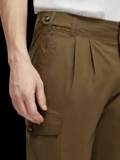 Lightweight Poplin Organic Cotton Cargo Trousers