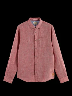 Linen Rolled-Sleeve Shirt