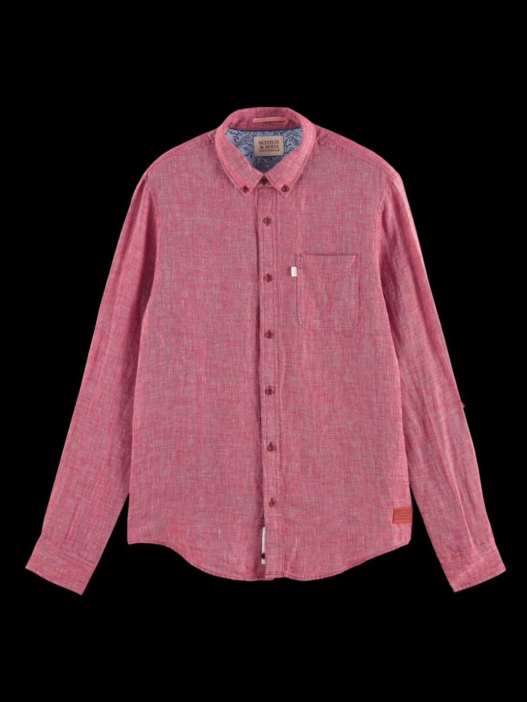 Linen Rolled-Sleeve Shirt