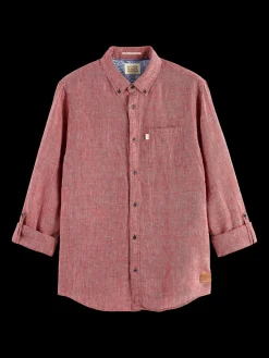 Linen Rolled-Sleeve Shirt