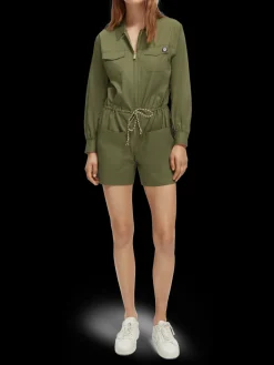 Long-Sleeved Utility Playsuit