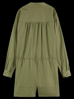 Long-Sleeved Utility Playsuit