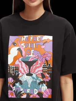 Loose-Fit Organic Short-Sleeve Artwork T-Shirt