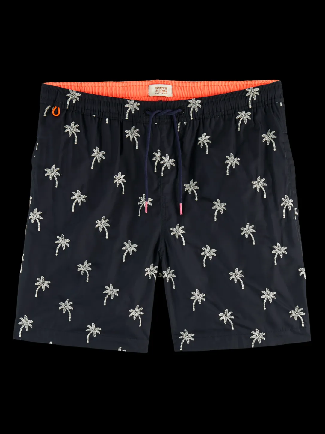 Mid-Length Embroidered Swim Shorts