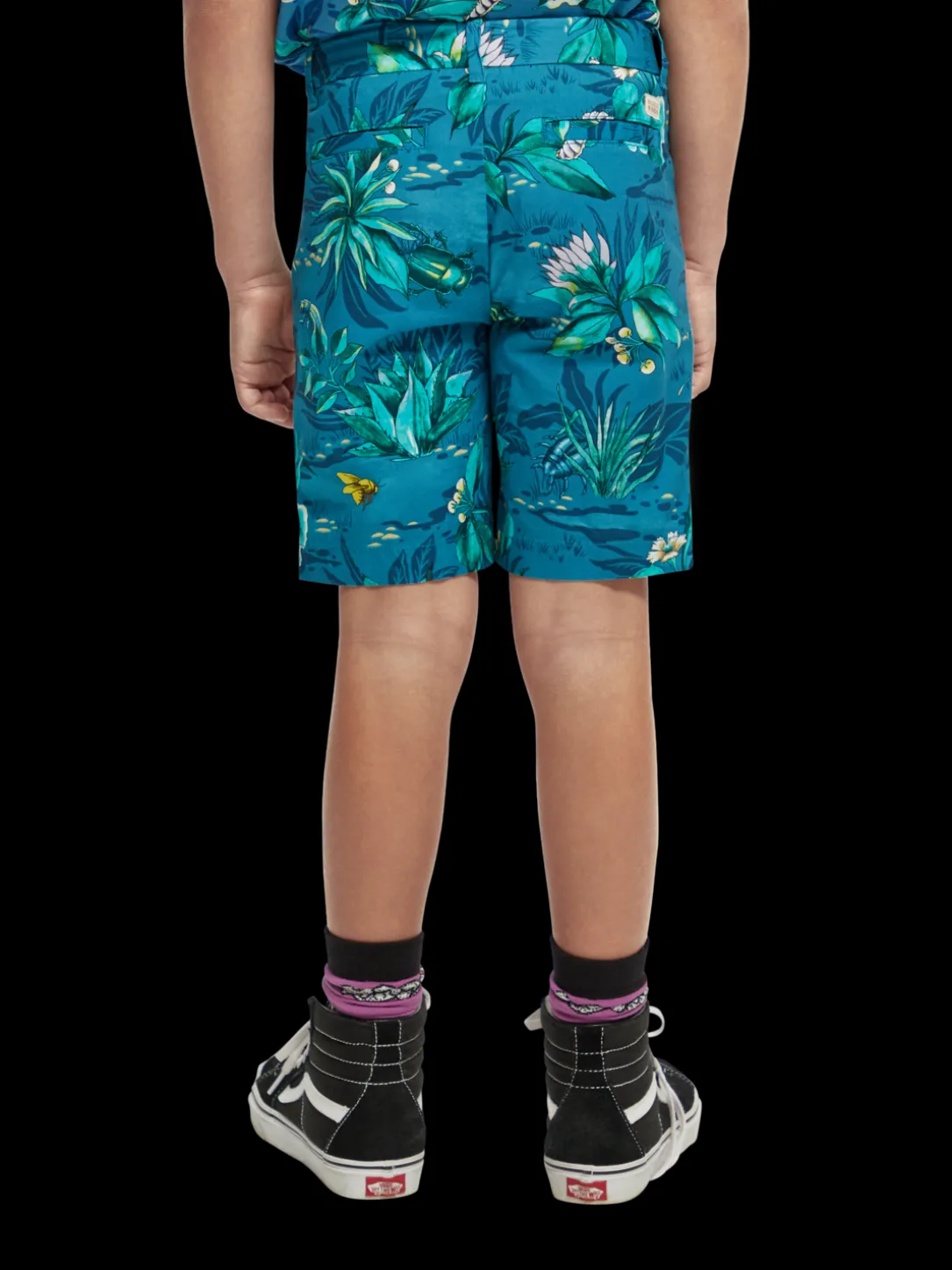 Mid-Length Printed Chino Shorts