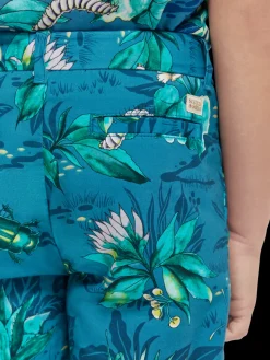 Mid-Length Printed Chino Shorts
