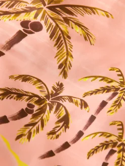 Mid-Length Printed Swim Shorts