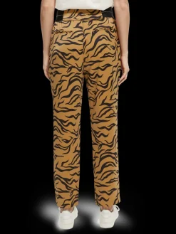 Mid-Rise Elasticated-Waistband Trousers