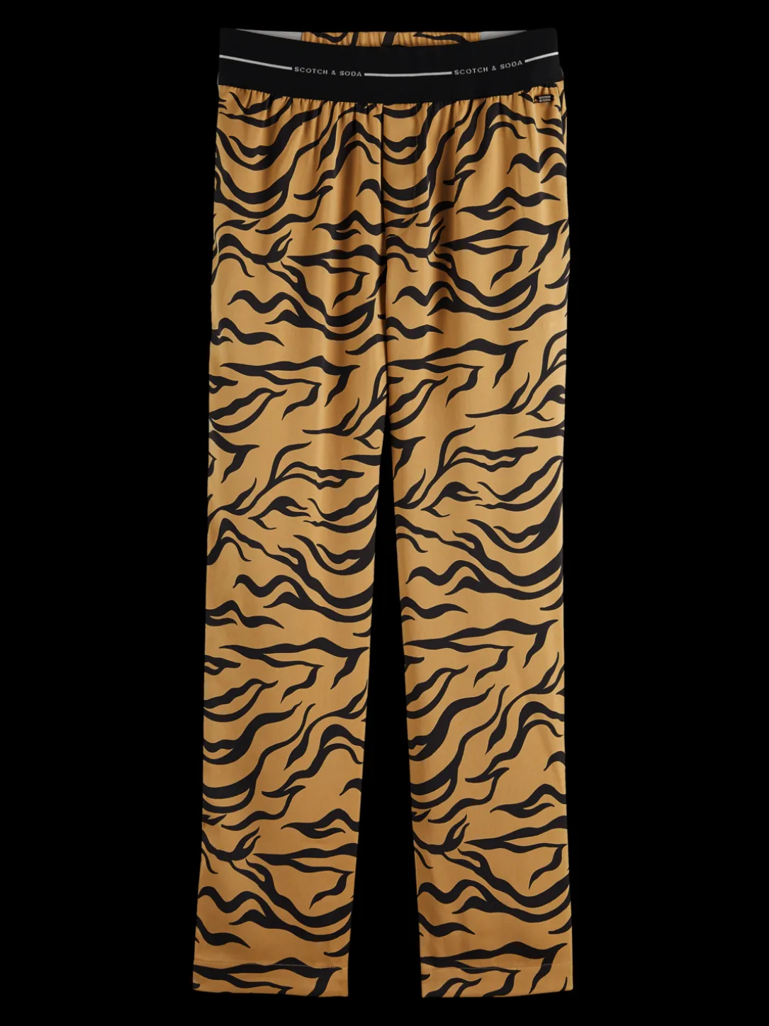 Mid-Rise Elasticated-Waistband Trousers