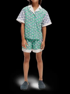 Mixed Print Elasticated Shorts
