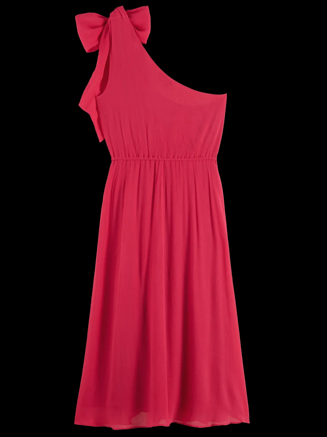 One Shoulder Dress With Bow Detail