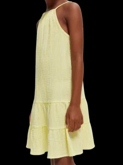 Organic Crinkle Cotton Midi Dress