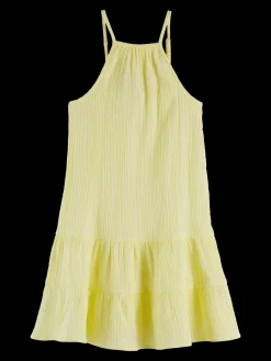 Organic Crinkle Cotton Midi Dress