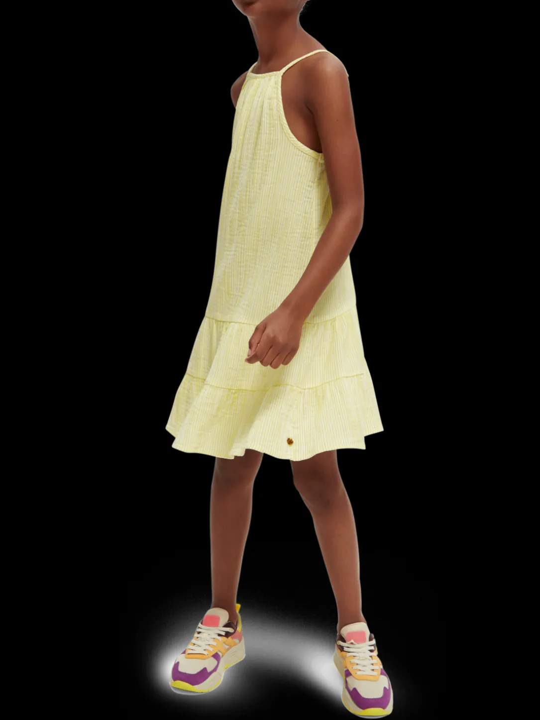 Organic Crinkle Cotton Midi Dress