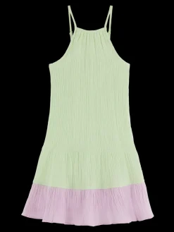 Organic Crinkle Cotton Midi Dress