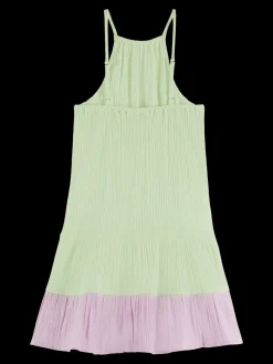Organic Crinkle Cotton Midi Dress