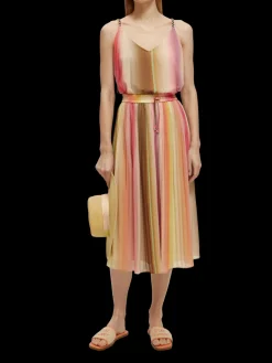 Pleated Midi Skirt