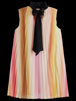 Pleated Mini Dress
