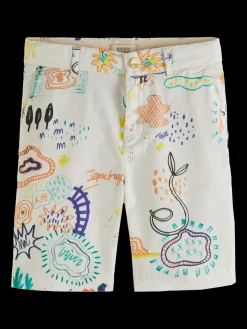 Printed Chino Shorts