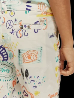 Printed Chino Shorts