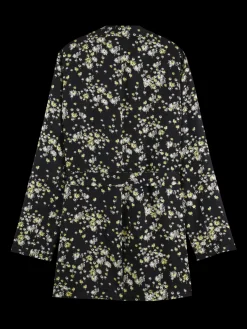 Printed Draped Blazer