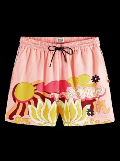Printed Elasticated Waistband Shorts