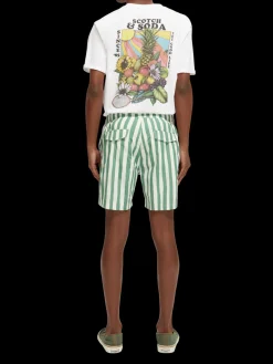 Printed Mid-Length Swim Shorts
