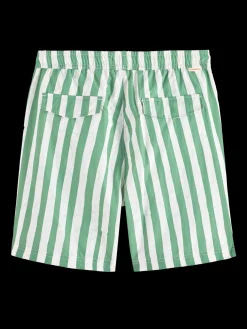 Printed Mid-Length Swim Shorts
